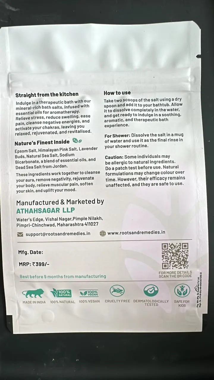 AURA CLEANSING BATH SALT - LAVENDER