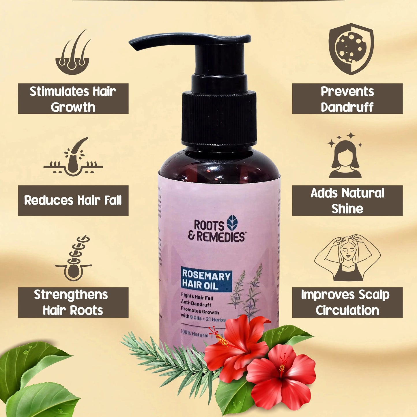 Rosemary Hair Oil (300ml)